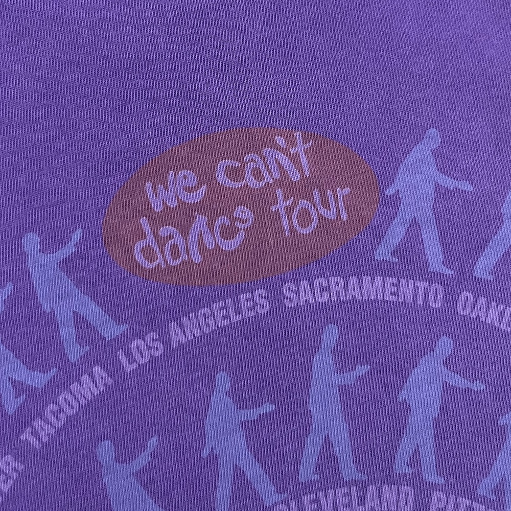 🎸 '21 Genesis Band I Can't Dance Album 2 Side Tour Reprint Purple Lucky Brand T - Picture 14 of 16